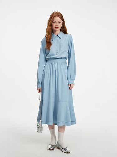 Fishtail shirt dress - Blue - We’Dee - Modalova