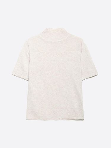 Half-Turtleneck Short-Sleeved Knitwear - NICE CLAUP - Modalova