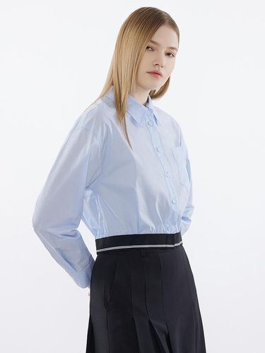 Cotton BANDING Cropped Shirt_AWWSTN11100 - SISTINA - Modalova