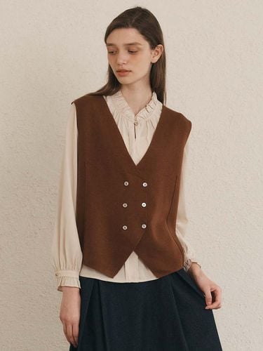 Classic knit vest_BROWN - We’Dee - Modalova