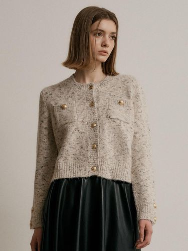 Golden wool cardigan jacket - We’Dee - Modalova