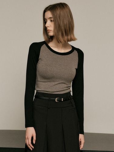 Autumn raglan sleeve knit top_GRAY - We’Dee - Modalova