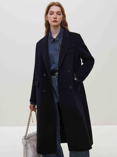 Double button wool coat_BLACK - We’Dee - Modalova