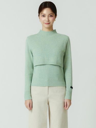 High-Neck Knitwear Pullover ITNCKPO290 - itMICHAA - Modalova