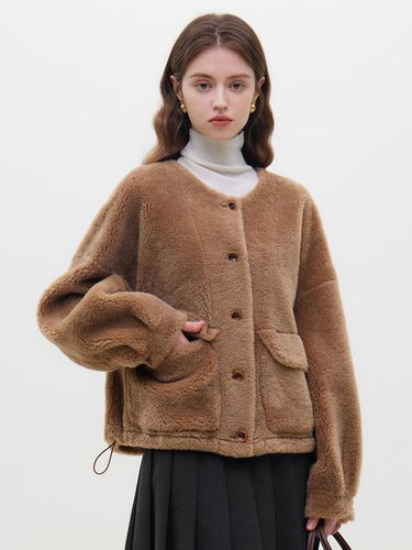 Grainy fur short jacket - We’Dee - Modalova