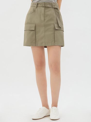 Belted Cargo Mini Skirt_AWWSKO21010 - SISTINA - Modalova