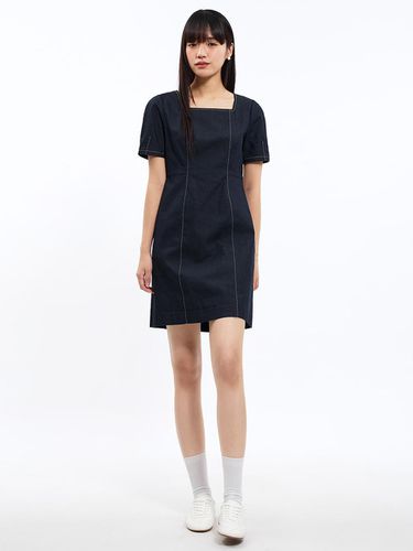 Cotton Stitch Mini dress_AWWOPO21100 - SISTINA - Modalova