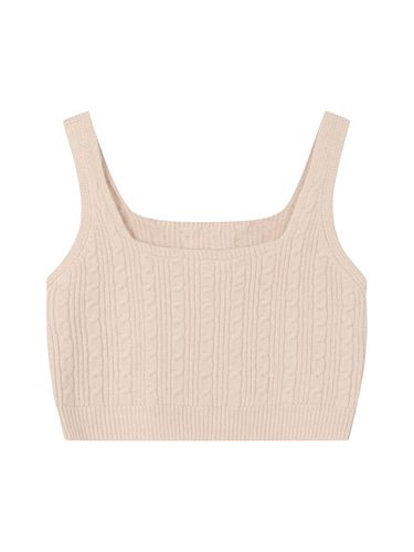 Layered Cable Knit Bustier (TJVCH2922) - VIKI - Modalova