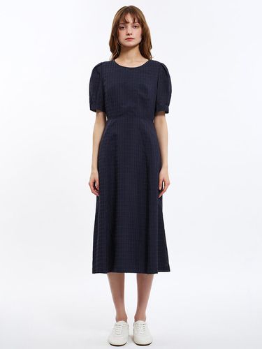 Check Puff Sleeve dress_AWWOPO21240 - SISTINA - Modalova