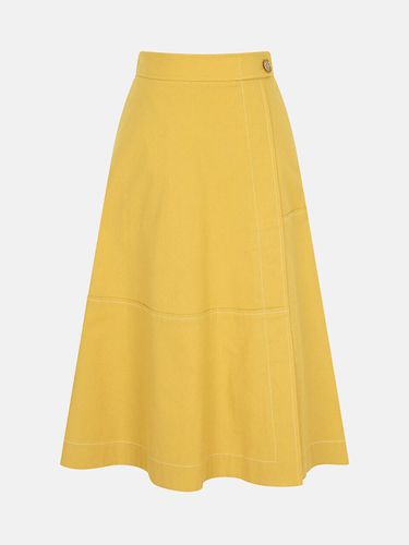 Contrast Stitch Midi Skirt N242MWS411 - NICE CLAUP - Modalova