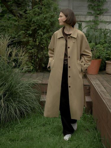 Ash Cotton Trench Coat - Beige - KNOWN BETTER - Modalova