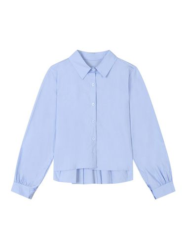 Back Pintuck Semi Cropped Shirt - VIKI - Modalova