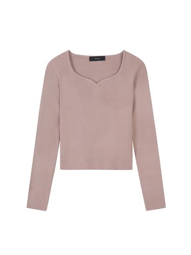 Heart-neck Knitwear Pullover (TJUCH2901) - VIKI - Modalova