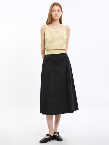 One Tuck Back BANDING Flared Skirt_AWWSKO21040 - SISTINA - Modalova