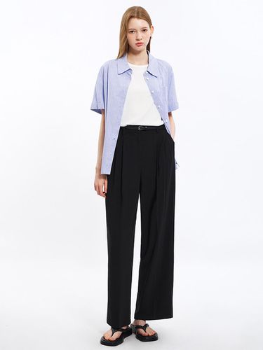 Pintuck Long Wide Pants_AWWSLO21150 - SISTINA - Modalova