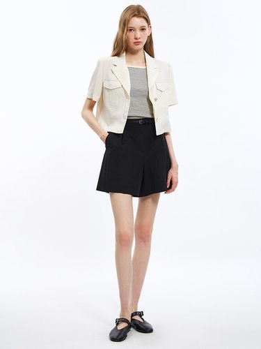 One tuck back BANDING shorts_AWWSPO21040 - SISTINA - Modalova