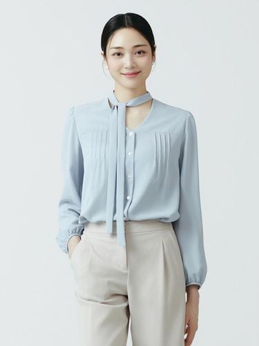 Tie Blouse ITO5WBL150 (2 COLOR) - itMICHAA - Modalova