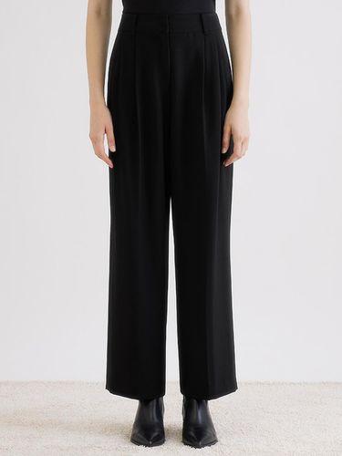 Daily Pin Tuck Long Wide Pants_AWWSLN31080 - SISTINA - Modalova