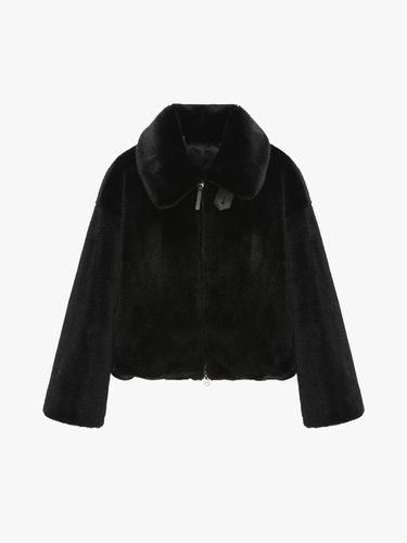 Zip-Up Eco Fur Jacket ITNCFJK150 - itMICHAA - Modalova