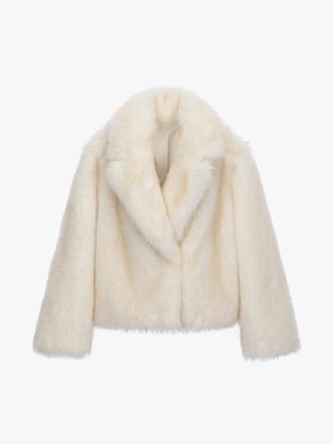 Two-Tone Color Eco Fur Jacket ITNCFJK130 - itMICHAA - Modalova