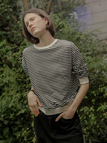 Casual Striped Cotton Sweatshirt - KNOWN BETTER - Modalova