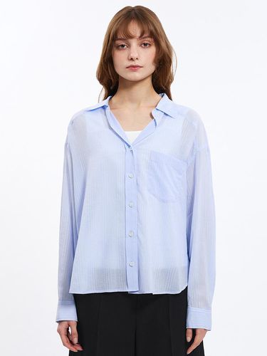 See-Through Stripe Shirt_AWWSTO21050 - SISTINA - Modalova