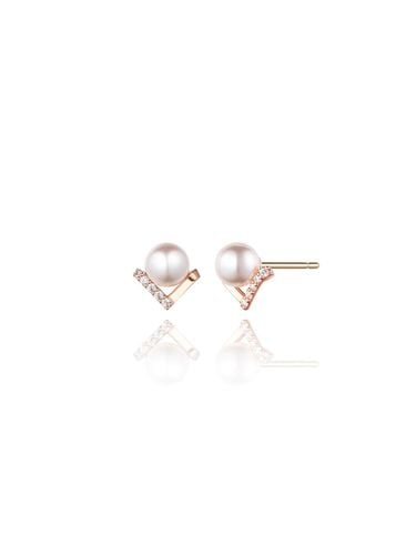 Edge 14K Pearl Earring SA24B79P - STONEHENgE - Modalova