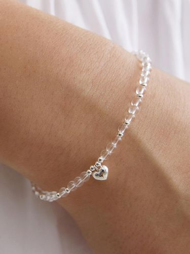 Mini Heart Clear Beads Bracelet - TATIANA - Modalova