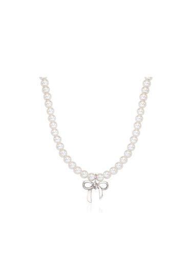 Silver Pearl Necklace SC24A21E - STONEHENgE - Modalova