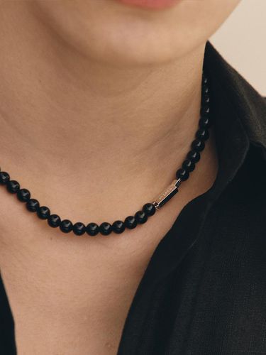 Edition BR(W) Ball Black Beads Necklace - hyeres-lor - Modalova