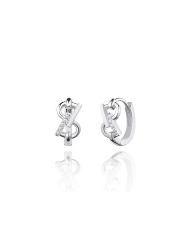 SHe Silver One Touch Earring - STONEHENgE - Modalova