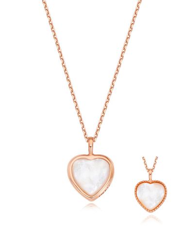 Silver Heart Pearl Necklace - STONEHENgE - Modalova