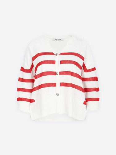 Stripe Color Cardigan A242PWK575 - NICE CLAUP - Modalova