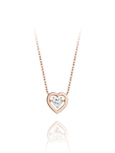 K Heart Dancing Stone Necklace - STONEHENgE - Modalova