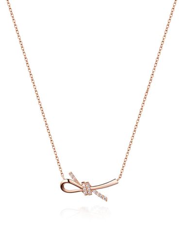 Love Knot 14K Cubic Necklace - STONEHENgE - Modalova