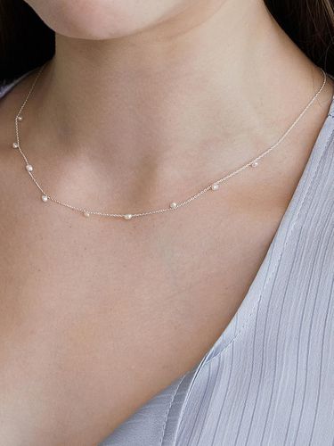 Delicate Pearl Chain Necklace NZ2417 - TATIANA - Modalova