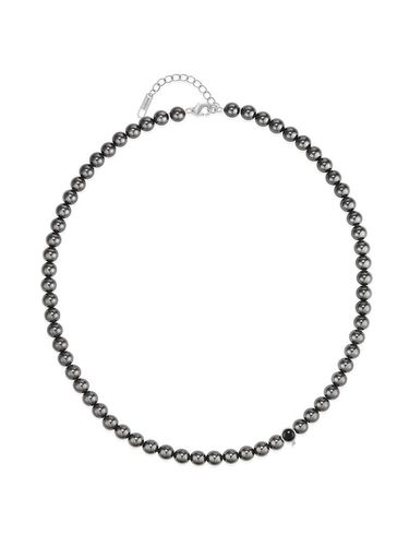 H edition Silver (W) Penidor Onyx Pearl Necklace - hyeres-lor - Modalova