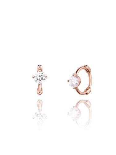 K One Touch Cubic Earrings (Glitter) - STONEHENgE - Modalova