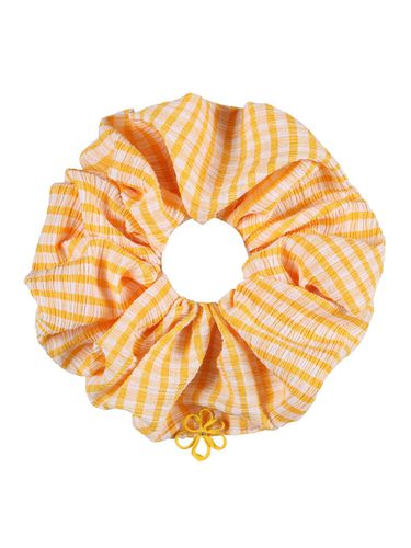 Open Petal Check Scrunchie - Dana Burton - Modalova