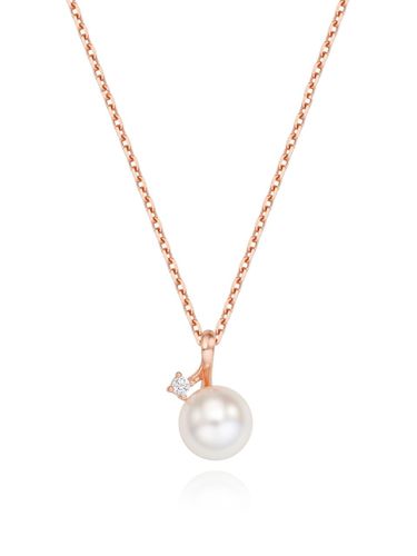 Silver Pearl Cubic Necklace - STONEHENgE - Modalova