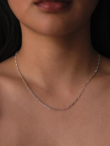 Basic Figaro Necklace (silver925) (2color) - Another Layer - Modalova