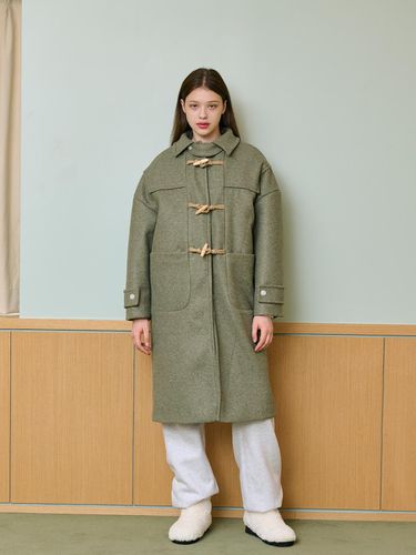 OVERSIZED DUFFLE COAT [KHAKI] - salad bowls - Modalova