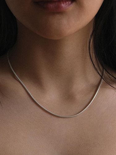 Bold Line Necklace (silver925)(2color) - Another Layer - Modalova