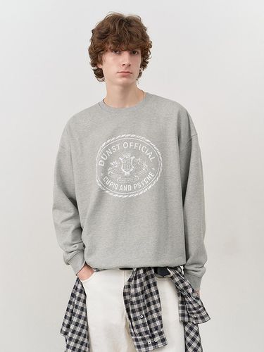 UNISEX CUPID CAMPUS SWEATSHIRT MELANGE GREY - Dunst for MEN - Modalova