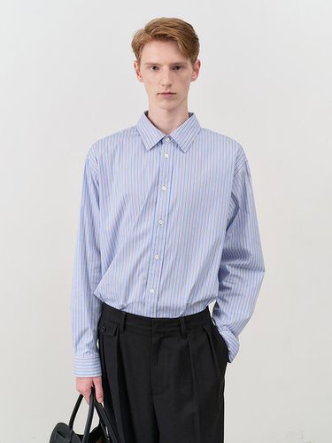 UNISEX INFORMAL SHIRT BLUE STRIPE - Dunst for MEN - Modalova