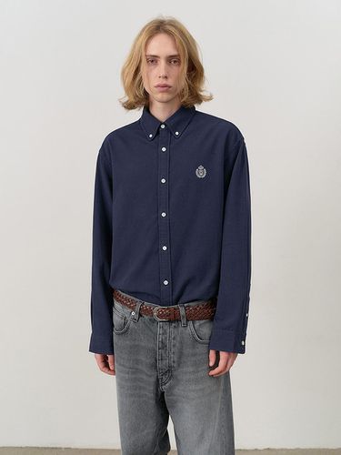 UNISEX CLASSIC BOYFRIEND SHIRT NAVY - Dunst for MEN - Modalova