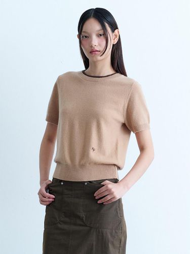 Wool Half Sleeve Knit Pullover (KE4851M01A) - kuho plus - Modalova