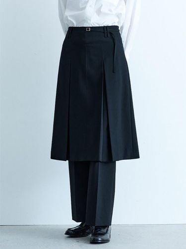 Belted Tuck Midi Skirt (KE4827M035) - kuho plus - Modalova