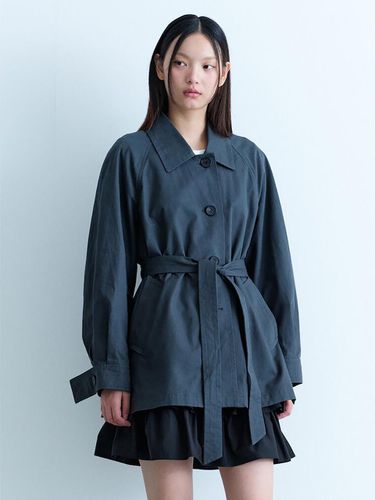 Belted Midi Trench Coat Ash (KE4830M024) - kuho plus - Modalova