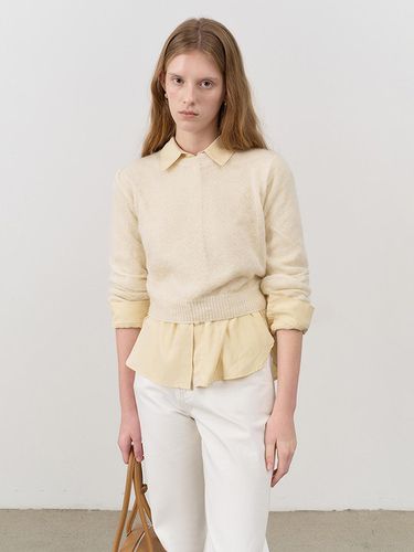 KID-MOHAIR CREWNECK KNIT TOP - Dunst for WOMEN - Modalova